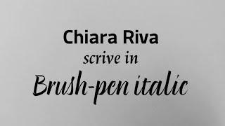 Manuale di Calligrafia | Brush-pen italic con Chiara Riva