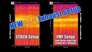 KTM Stock Exhaust vs FMF Exhaust System