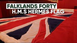 H.M.S Hermes Flag | Falklands Forty | The Gurkha Museum