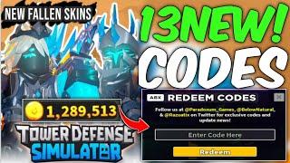 ️Redeem!! Codes️️ Tower Defense Simulator Roblox Codes August 2024 - Tower Defense Simulator Codes