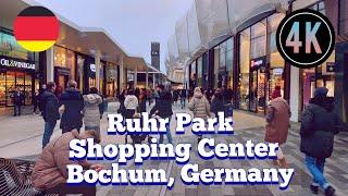 bochum, Germany, Walking tour in ruhr park shopping center in Bochum Germany 4k