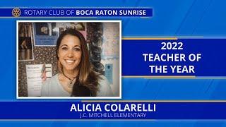 Rotary TOY Winner for J.C. Mitchell Elementary