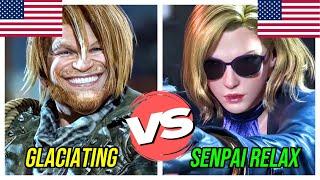 Tekken 8 ▰ Glaciating (#3 PAUL) Vs Senpai Relax (#5 NINA) ▰ INSANE Matches!