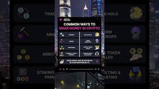 9 different ways to make money in Crypto & Web3 #web3 #web3news #crypto #cryptonews #th3fus3