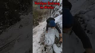 ACHTUNG WINTER in den BERGEN!! Querung im SCHNEE #mountains #bergsteigen  #hiking