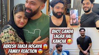 Abresh Takla Hogaya Prank Ki Chakkar Mein ‍️ Family Reaction  | Zeeshan & Abresh