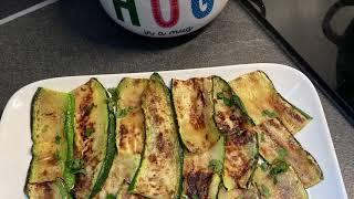 Courgettes grillées à la poêle rapide pour accompagner vos viandes( recette)