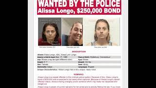 ***ALISSA LONGO***  Wanted  $250,000 Bond  Call WPD (203)574-6911 ALISSA LONGO * (mugs old ladies)