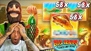 SUPER Bonus Max Multis on NEW Big Bass Bonanza Floats My Boat!