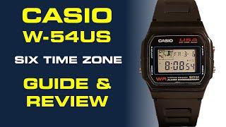 Casio Vintage USA Time Zone Watch W-54US Guide and Review