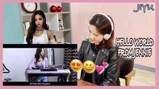 Korean Unnie REACTS to Hello world . From Jennie(BLACKPINK Jennie 한국인 언니 블랙핑크 제니 유튜브 커버송 리액션)