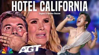 Simon Cowell cry hysterically | When they heard the song Hotel California with Extraordinary voice