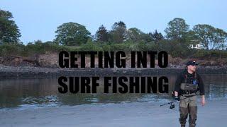 SURF FISHING in Maine, (what's in my bag, my gear and my first time out)