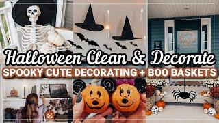 NEW HALLOWEEN CLEAN + DECORATE WITH ME | HALLOWEEN DECOR 2024 | DECORATING IDEAS + FRONT PORCH DECOR