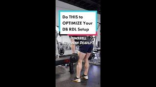Do THIS to OPTIMIZE Your Dumbbell Romanian Deadlift Setup - Schaum Fitness