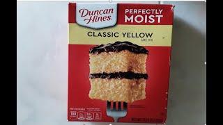 Duncan Hines  Super Easy Cake. Easy and inexpensive.