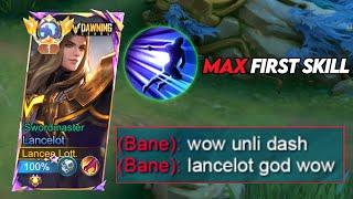 LANCELOT MAX FIRST SKILL TO DOMINATE THE WHOLE RANKED GAME!! - Mobile Legends