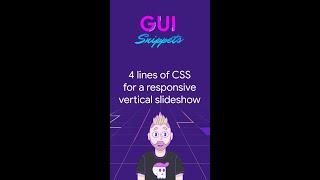 4 lines of CSS for a vertical responsive slideshow #Shorts