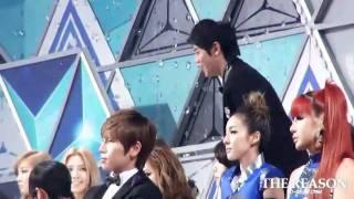 [Fancam] 111229 BEAST Yoseob - Share a chair To B1A4  @ 2011 SBS Gayo Daejun