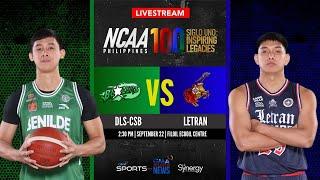 Benilde vs Letran (Men’s Basketball) | NCAA Season 100 - Replay