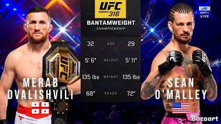 MERAB DVALISHVILI VS SEAN O'MALLEY FULL FIGHT UFC 316