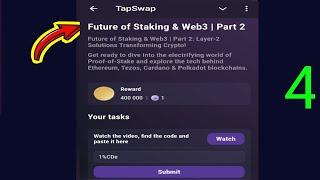 Future Of Staking & Web3 | Part 2 | Tapswap Code | Future of Staking & Web3 | Part 2