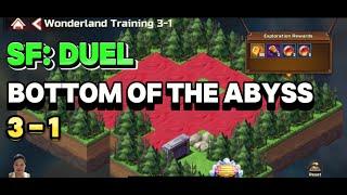 WONDERLAND TRAINING 3-1 BOTTOM OF THE ABYSS TRAINING SF: DUEL STREET FIGHTER | HOW TO SOLVE