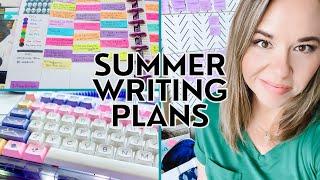 SUMMER WRITING PLAN 🩷 my summer writing goals and how to create a summer writing plan