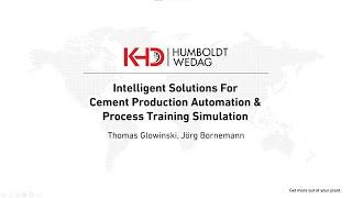 KHD Webinar: Solutions For Cement Production Automation And Process Training Simulation