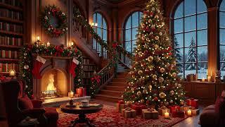 Christmas Jazz Music | Instrumental Christmas Jazz Music with Fireplace | Cozy Christmas Ambience