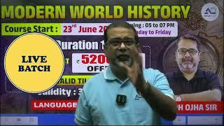 Master Modern World History for UPSC Mains 2025 with Avadh Ojha Sir