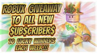 WEEKLY ROBUX GIVEAWAYS! | SIERRAFIVEGAMING