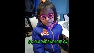 Saki Saki re song dance performed by little girl, easy dance for kids, dance steps for children