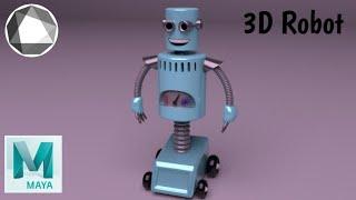 Maya Tutorial 3D Robot modeling using Autodesk Maya