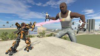 Franklin become Transformer To Kill Black Franklin In Indian Bike Driving 3D