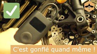 Test #1 Gonfleur portable pneu moto CB650R