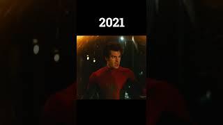 Evolution Of Tobey Maguire, Andrew Garfield, And Tom Holland Spiderman #shorts #evolution