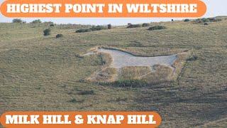 WALKS IN WILTSHIRE at MILK HILL & KNAP HILL (& THE ALTON BARNES WHITE HORSE) (4K)