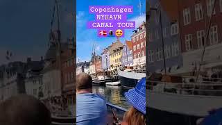 The famous  NYHAVN (CANAL TOUR)       #shorts #copenhagen #nyhavn #tour