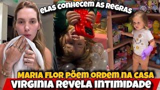 Com apenas 2 e 3 anos Maria flor e Maria Alice ditam as regras da casa/ enquanto a mãe está fora