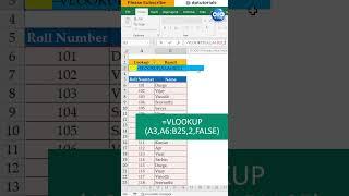 #ExcelShort 32 - How To Use VLOOKUP Function In Excel