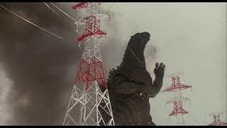 Godzilla Destroying Electrical Tower