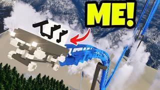 Realistic Tsunami vs Roller Coaster! - Teardown Gameplay