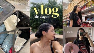 VLOG de viagem | arrumando a mala roupas e produtos compras, grwm ️