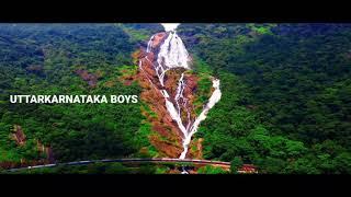 Dudhsagar  Vlog Goa Waterfall First look || Dudhsagar kannada vlog Goa |Uttarkarnataka Boys