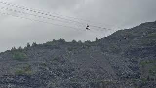 Velocity zip wire @ZipworldUK Wales. Worlds fastest zip line ! #velocity #fastest #zipline