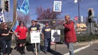 USW Striking Oil Workers And Supporters Speakout For Health And Safety At Tesoro Refinery