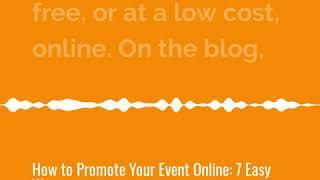 Krista Benoit on … Promoting Your Event Online