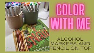 Color with me: Ohuhu Alcohol Markers! - Honolulu Series / Adult Coloring