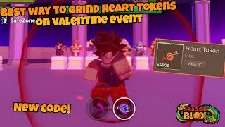 (New Code) Best Way to Grind Heart Tokens on Valentine Event | Dragon Blox Roblox